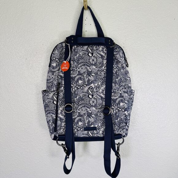 Sakroots Backpack Floral Laptop Bag Owl Tassel Keychain Boho School Work Artsy main image 11